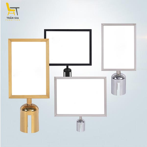 Bảng thông báo gắn đầu cột chắn kích thước khổ A3 A4