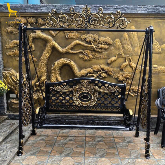 Xích đu nhôm đúc sân vườn XĐ-1