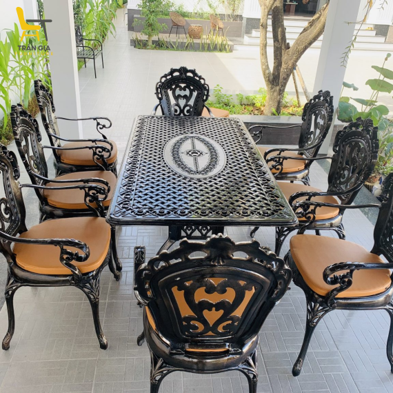 Bàn Ghế Nhôm Đúc Sân Vườn – BG02TV