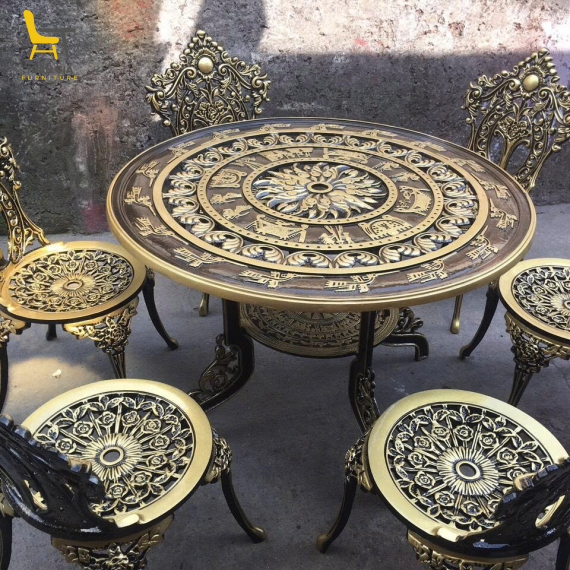 Bàn ghế nhôm đúc BT-2