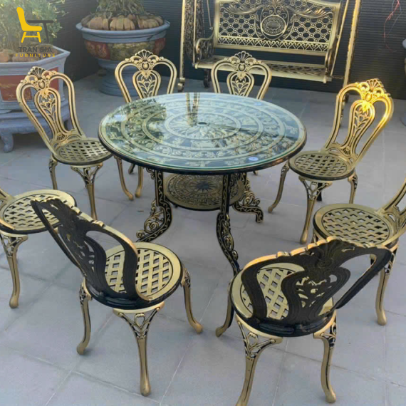 Bàn ghế nhôm đúc BT-8