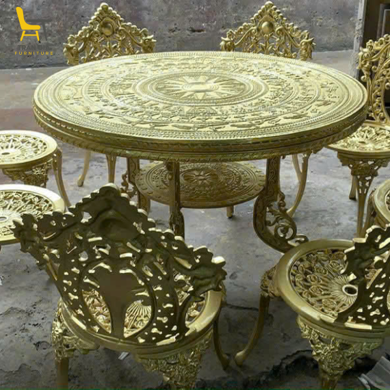 Bàn ghế nhôm đúc BT-9