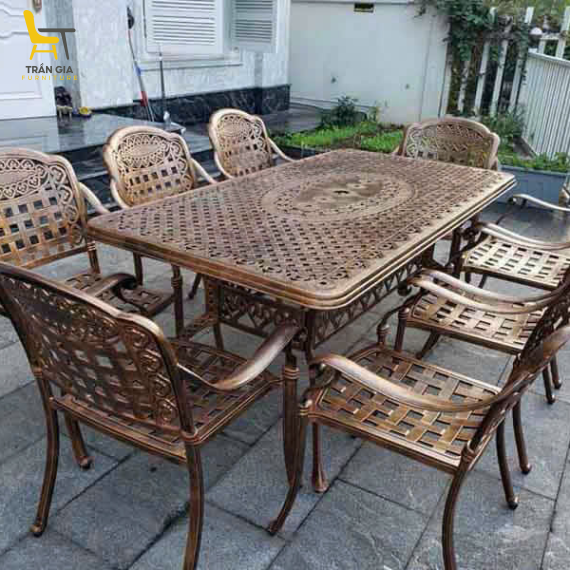 Bàn ghế nhôm đúc BD-3