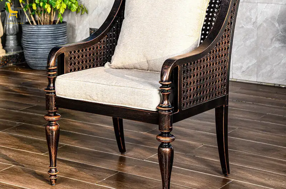 Bàn ghế nhôm đúc dạng sofa ngoài trời BG-07