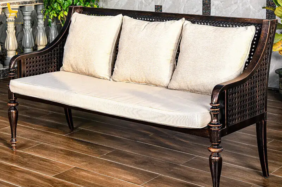 Bàn ghế nhôm đúc dạng sofa ngoài trời BG-07