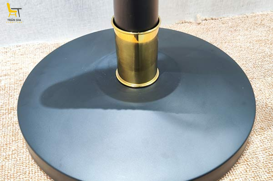 Cột chắn inox đen dây chùng - Trụ phân làn cao cấp