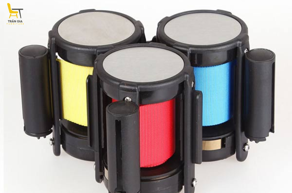 Hộp dây căng kéo cột chắn 2m 3m 5m nhiều màu 