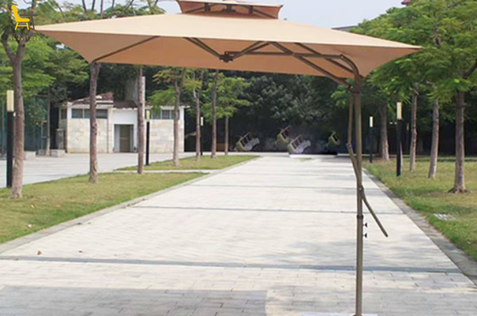 Ô dù ngoài trời 2.5m lệch tâm vuông