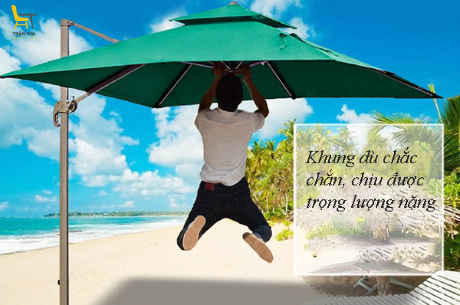 Ô lệch tâm vuông 3m ngoài trời
