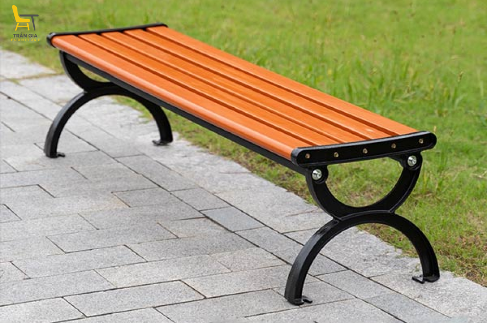 Ghế công viên không tựa gỗ nhựa GCV-15