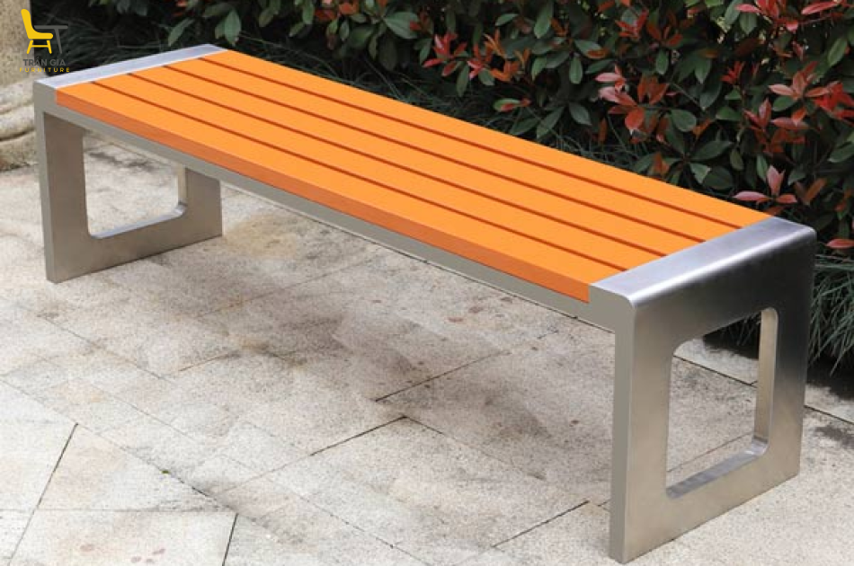 Ghế dài công viên không tựa gỗ nhựa GCV-14