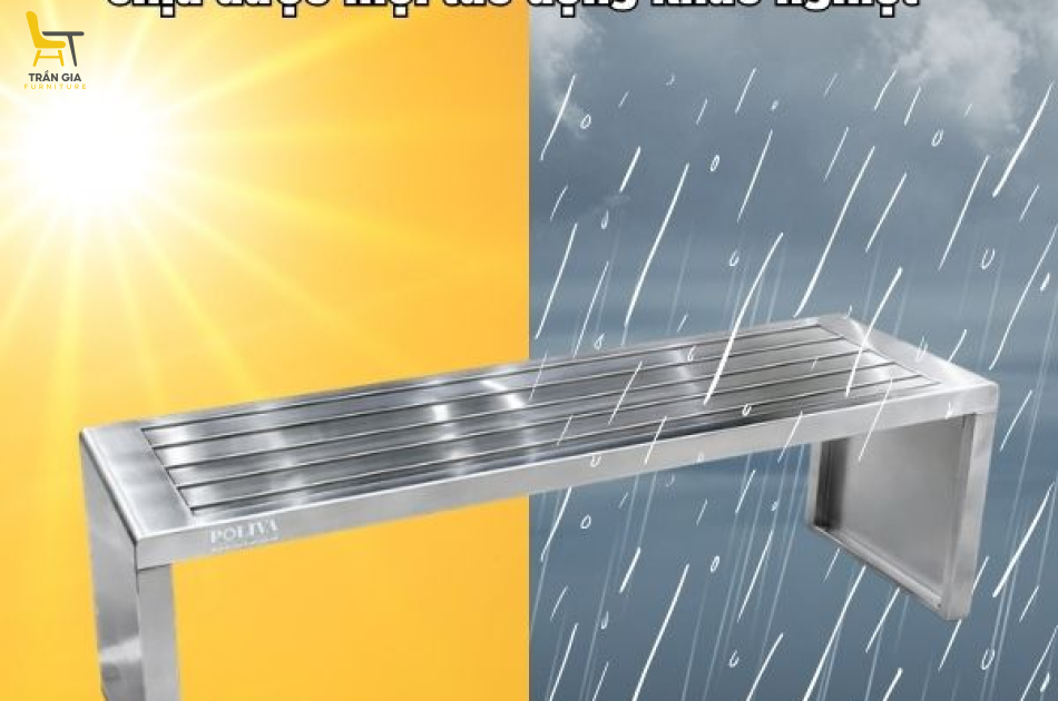 Ghế băng dài inox GCV-8