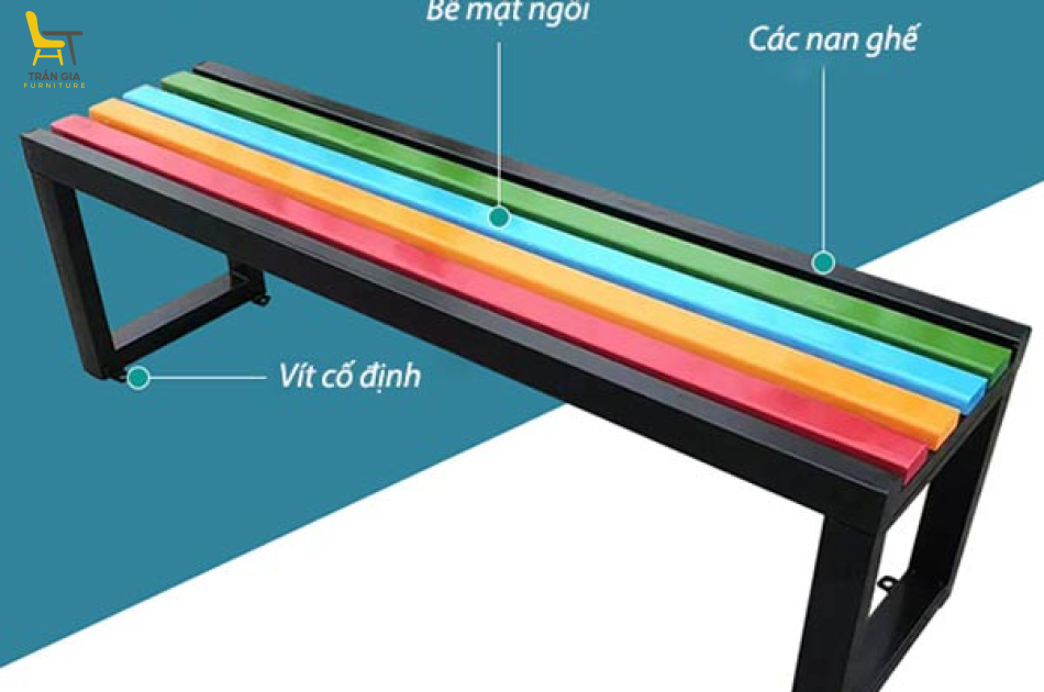 Ghế băng gỗ nhựa GCV-10