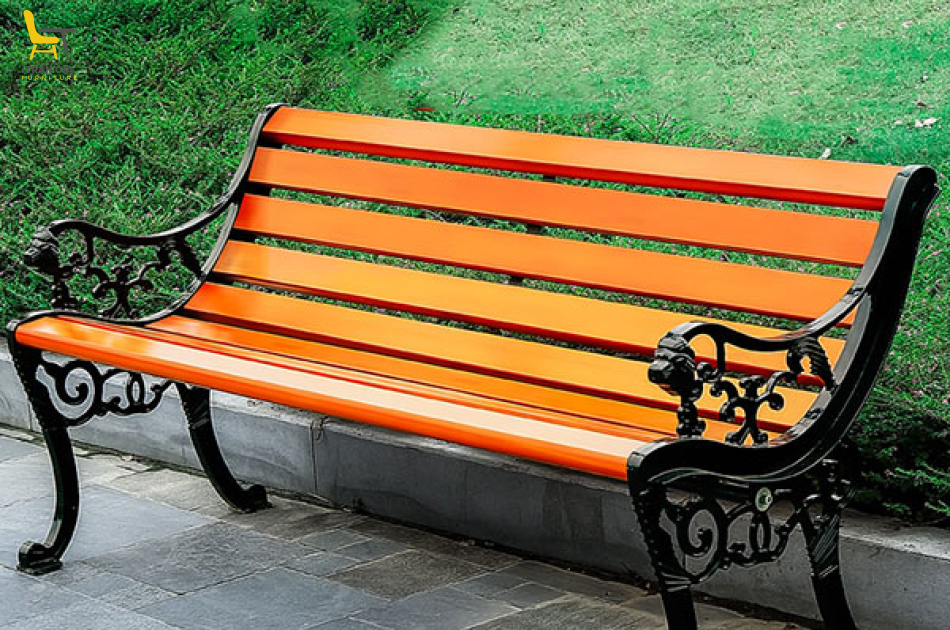 Ghế gỗ nhựa công viên có tựa đầu hổ GCV-17