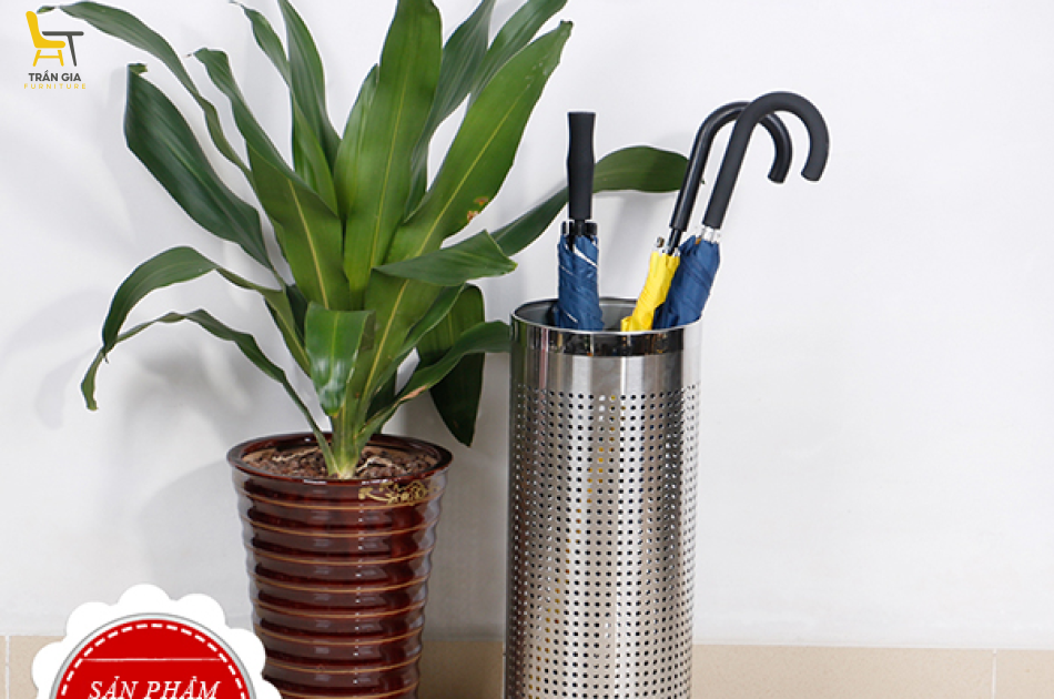 Sọt inox đựng ô dù hình tròn hàng cao cấp