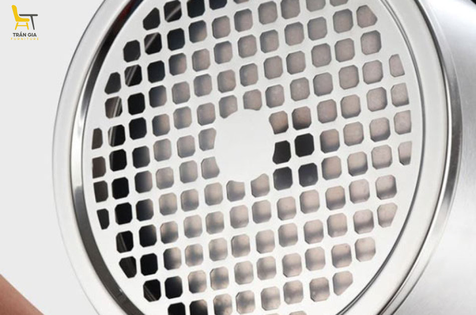 Thùng rác inox tròn có gạt tàn nhiều dung tích