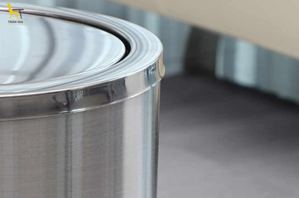 Thùng rác inox nắp lật tròn nhiều dung tích