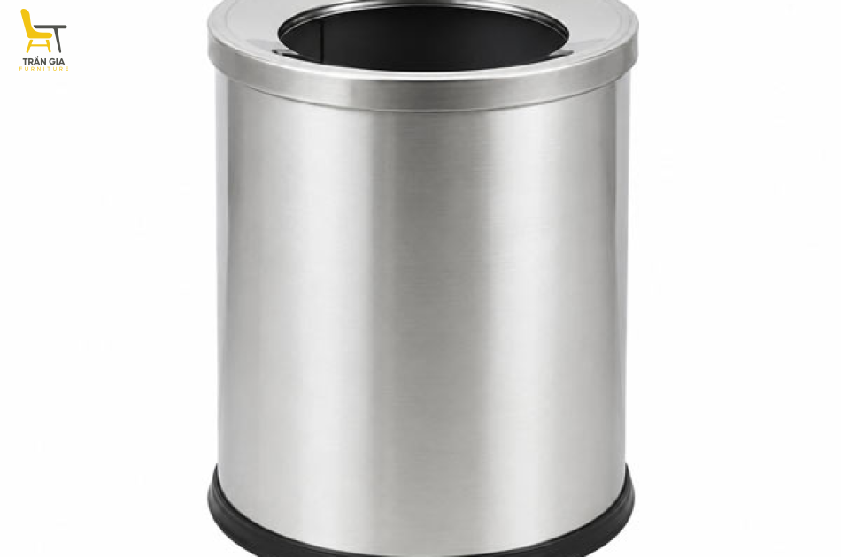 Thùng đựng rác văn phòng inox nắp hở