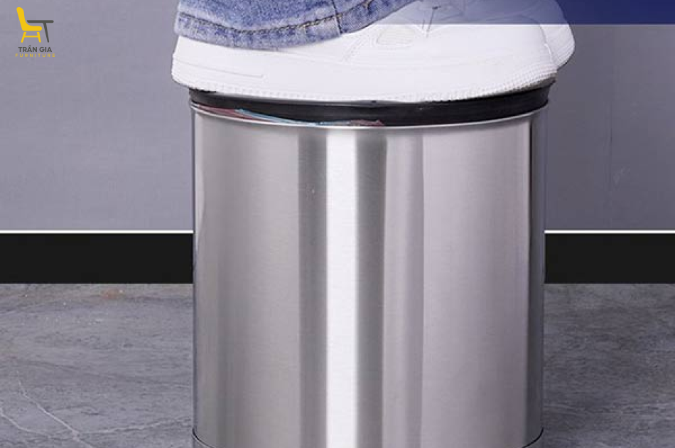 Sọt rác inox 2 lớp không nắp nhiều dung tích