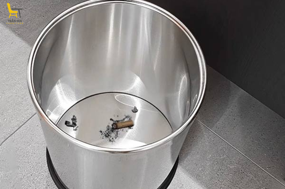 Sọt rác inox 2 lớp không nắp nhiều dung tích