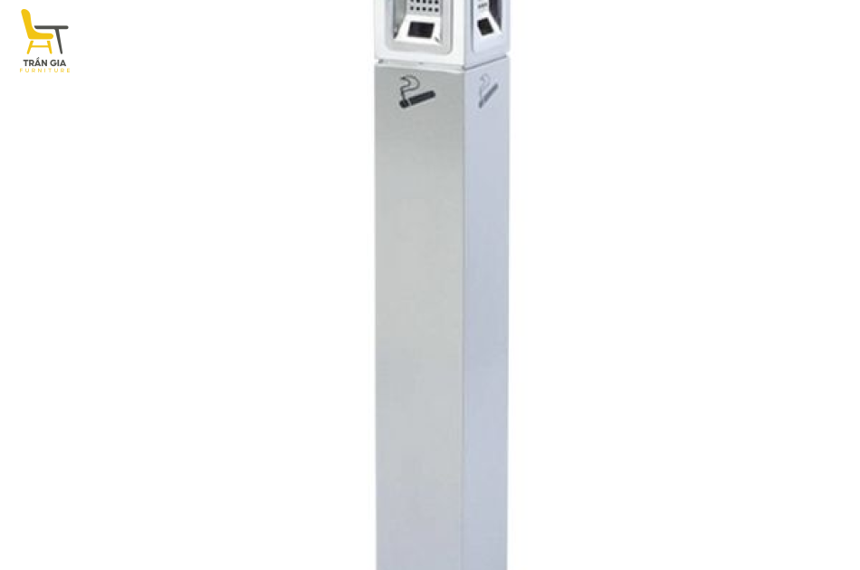 Cây gạt tàn thuốc lá trụ vuông bằng inox
