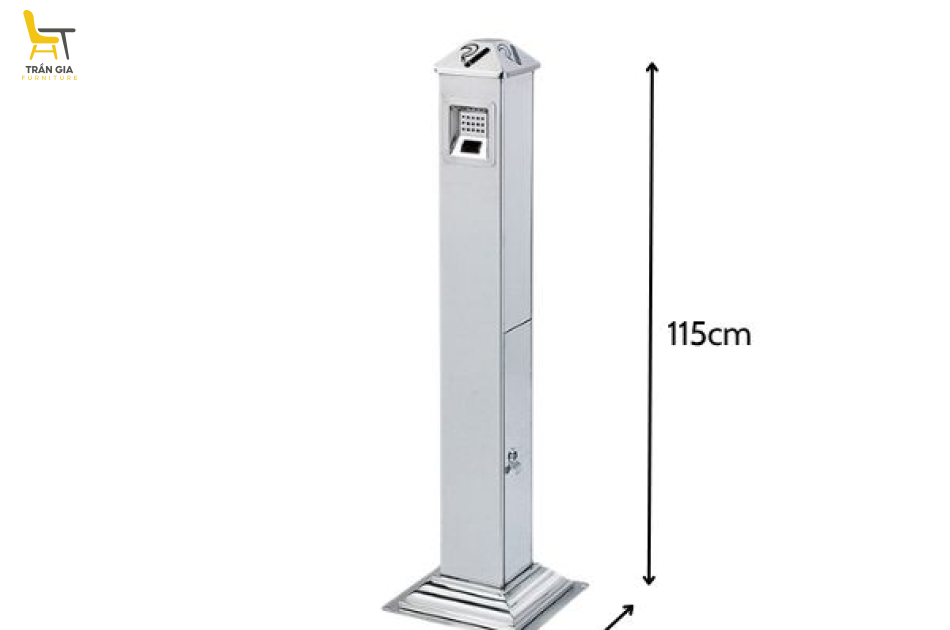 Trụ inox gạt tàn công cộng ngoài trời CGT-03
