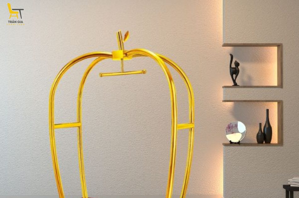 Xe đẩy hành lý bằng inox vàng/ trắng cỡ lớn