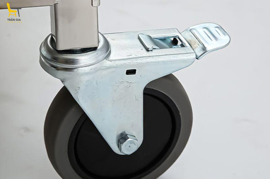Xe đẩy inox 304 loại 3 tầng cao cấp