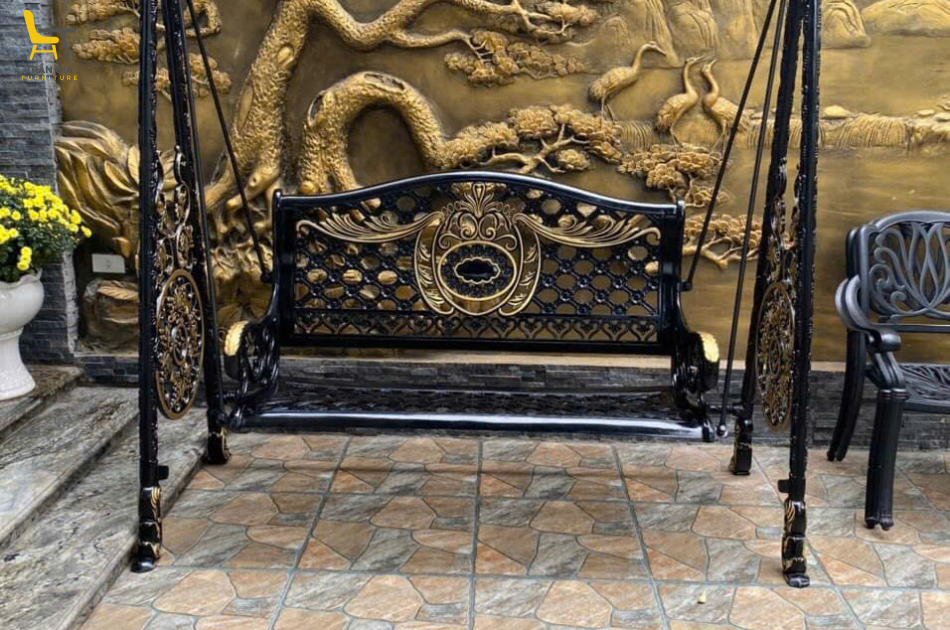 Xích đu nhôm đúc sân vườn XĐ-1