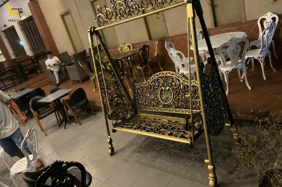 Xích đu nhôm đúc sân vườn XĐ-3