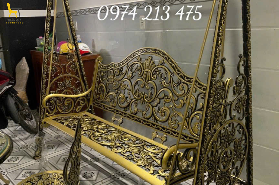 Xích đu nhôm đúc sân vườn XĐ-4