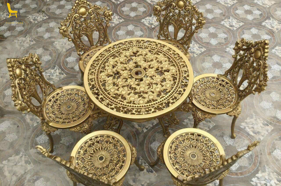  Bàn ghế nhôm đúc BT-3