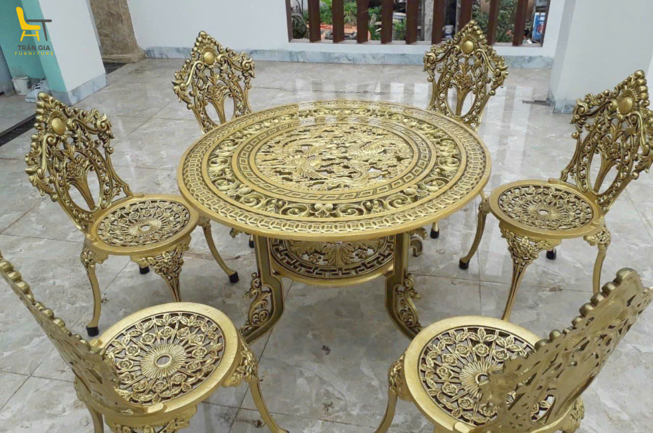 Bàn ghế nhôm đúc BT-6