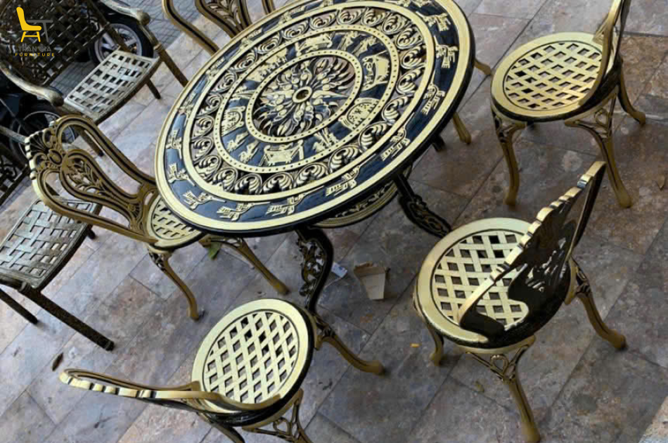 Bàn ghế nhôm đúc BT-8