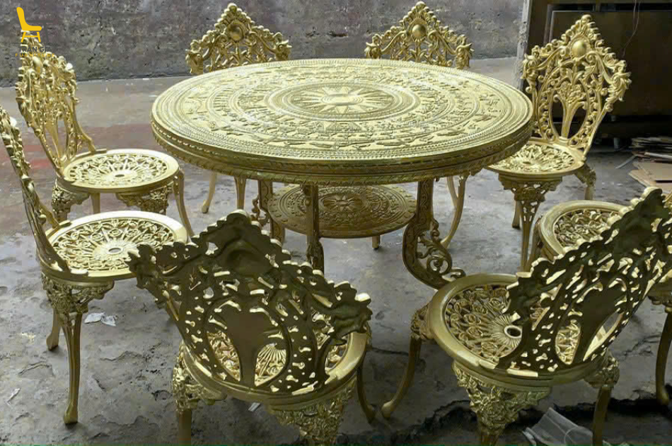 Bàn ghế nhôm đúc BT-9