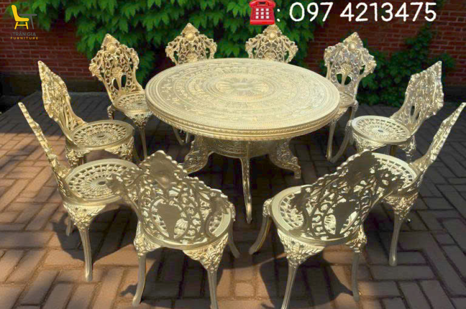 Bàn ghế nhôm đúc BT-9