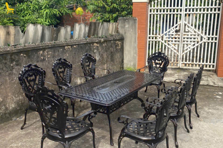 Bàn ghế nhôm đúc BD-1