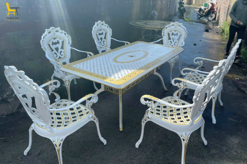 Bàn ghế nhôm đúc BD-1