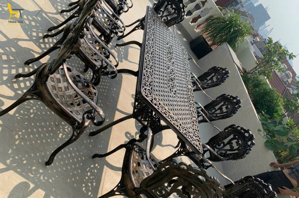 Bàn ghế nhôm đúc BD-1