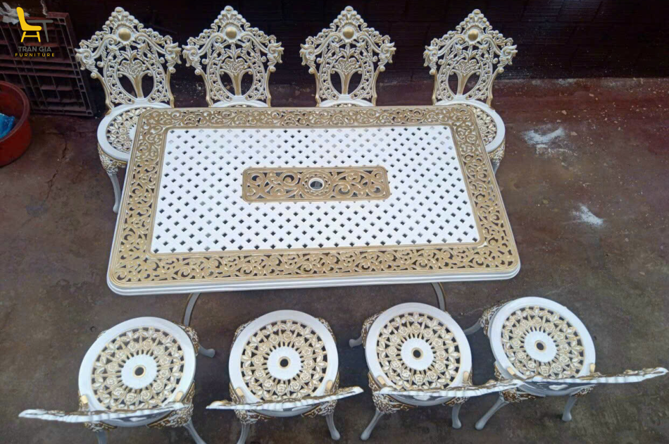 Bàn ghế nhôm đúc BD-2