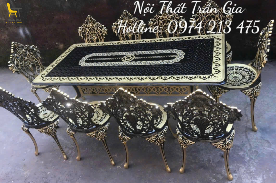 Bàn ghế nhôm đúc BD-2