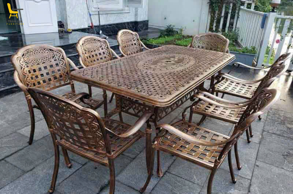 Bàn ghế nhôm đúc BD-3