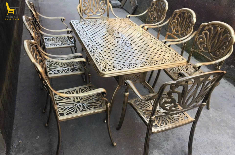 Bàn ghế nhôm đúc BD-3