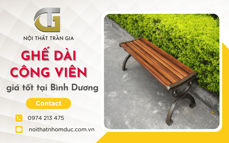 ghế dài công viên